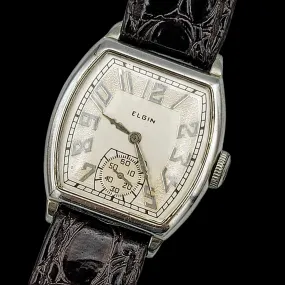 1930 ELGIN 14K White Gold Watch 15 Jewels Grade 428