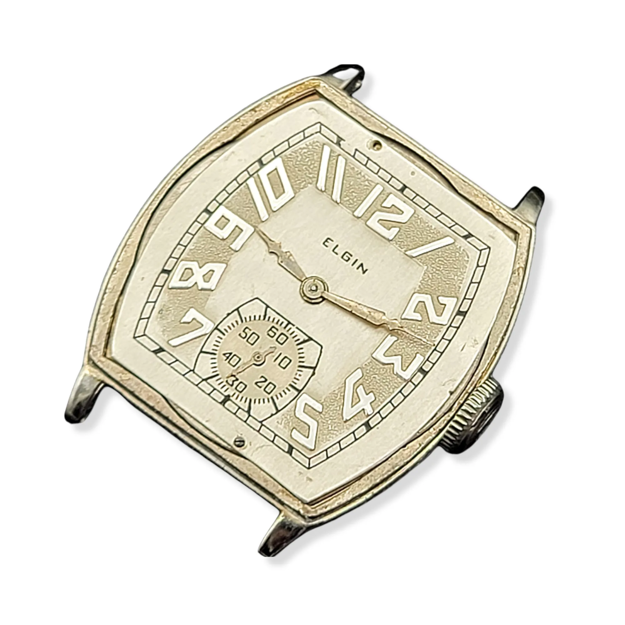 1930 ELGIN 14K White Gold Watch 15 Jewels Grade 428