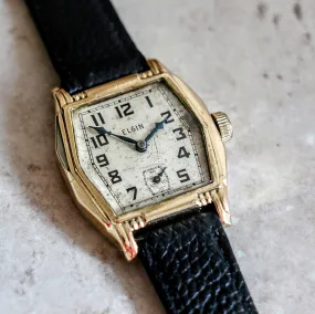 1932 ELGIN Art Deco Wristwatch Grade 487 17 Jewels Vintage U.S.A. Made Watch