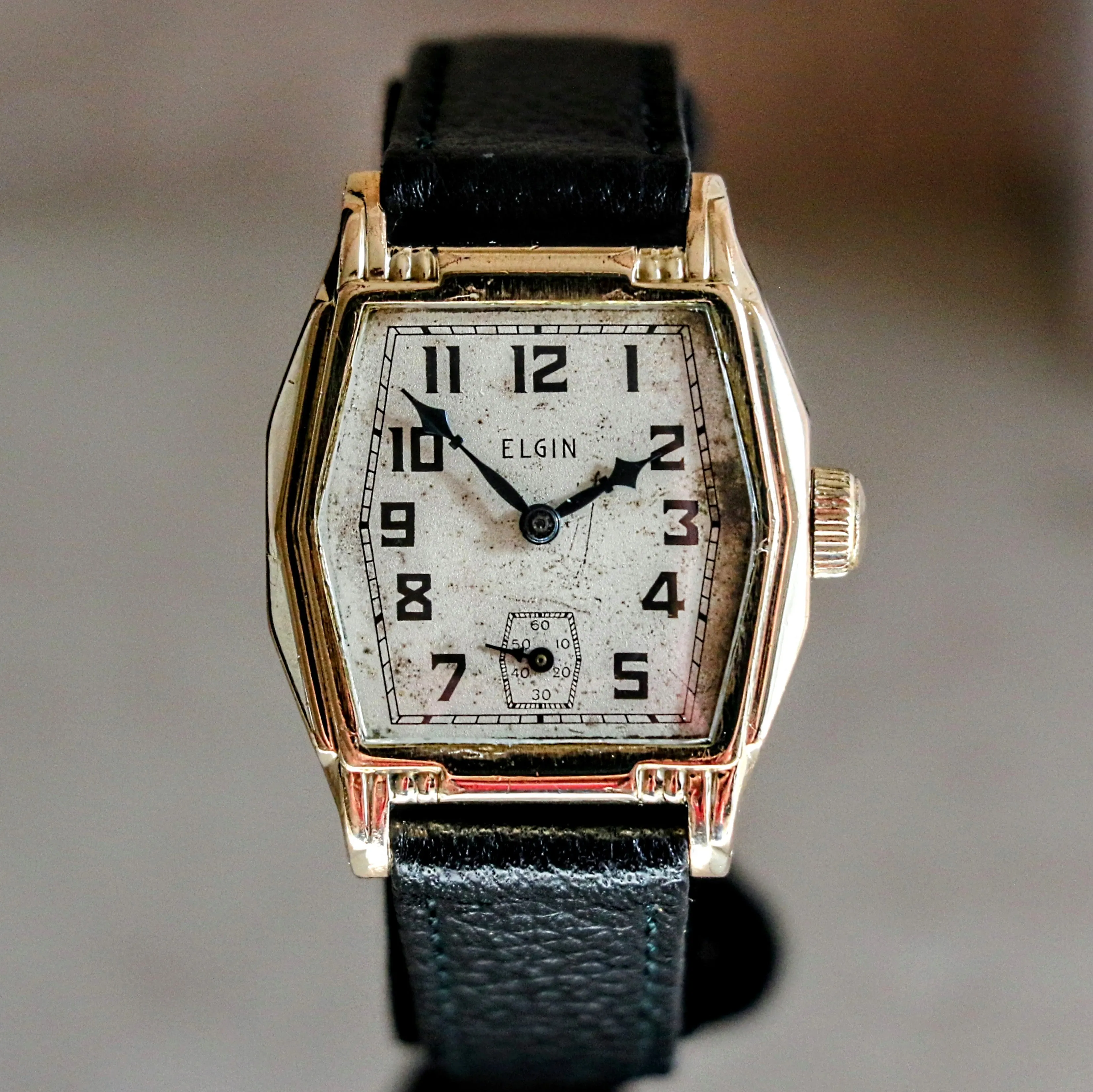 1932 ELGIN Art Deco Wristwatch Grade 487 17 Jewels Vintage U.S.A. Made Watch