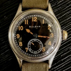 1944 BULOVA Official WWII Military Issue Watch ORD. DEPT. U.S.A.