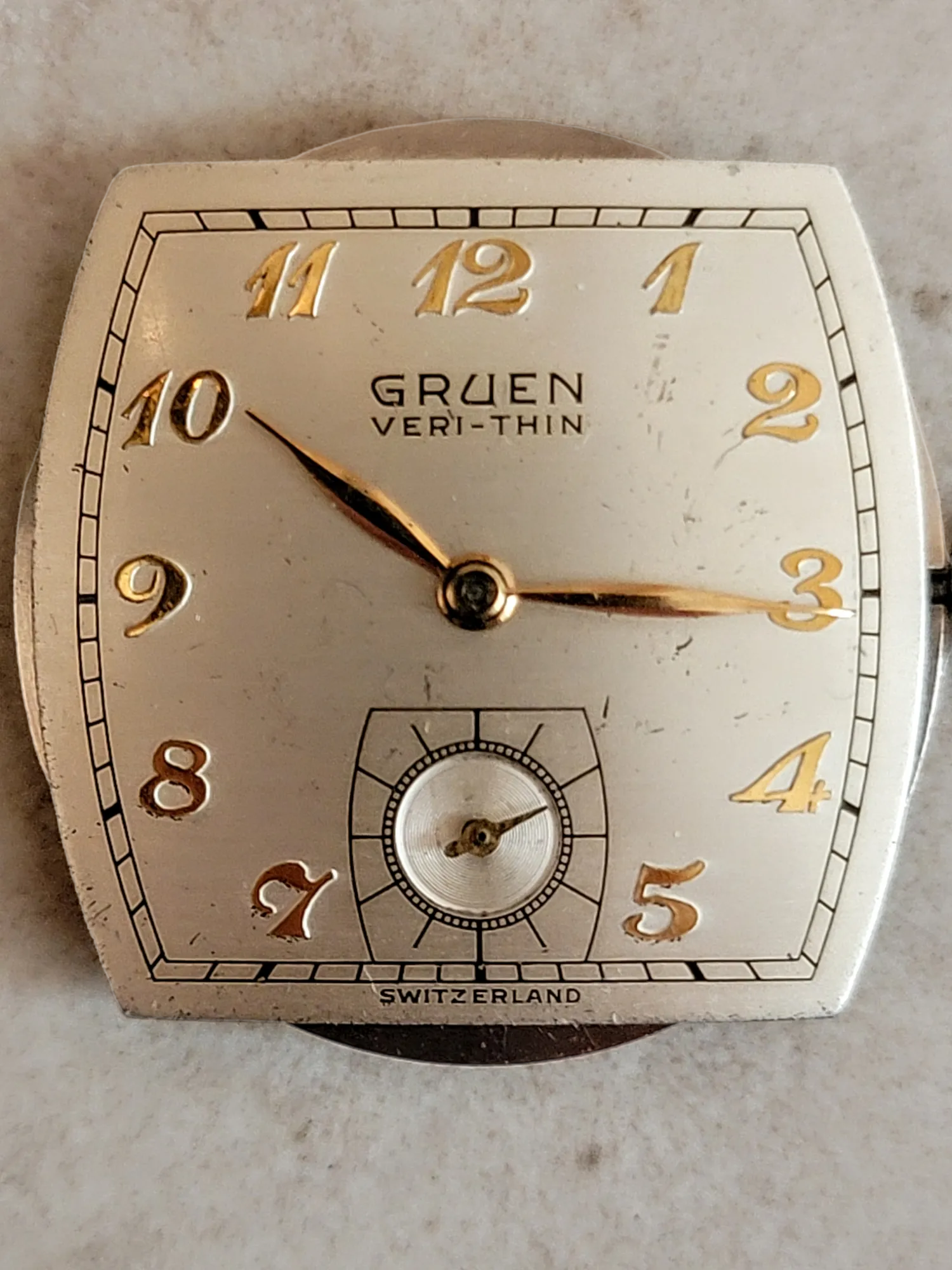 1950 GRUEN Veri-Thin Watch 15 Jewels Cal. 421 Swiss Made