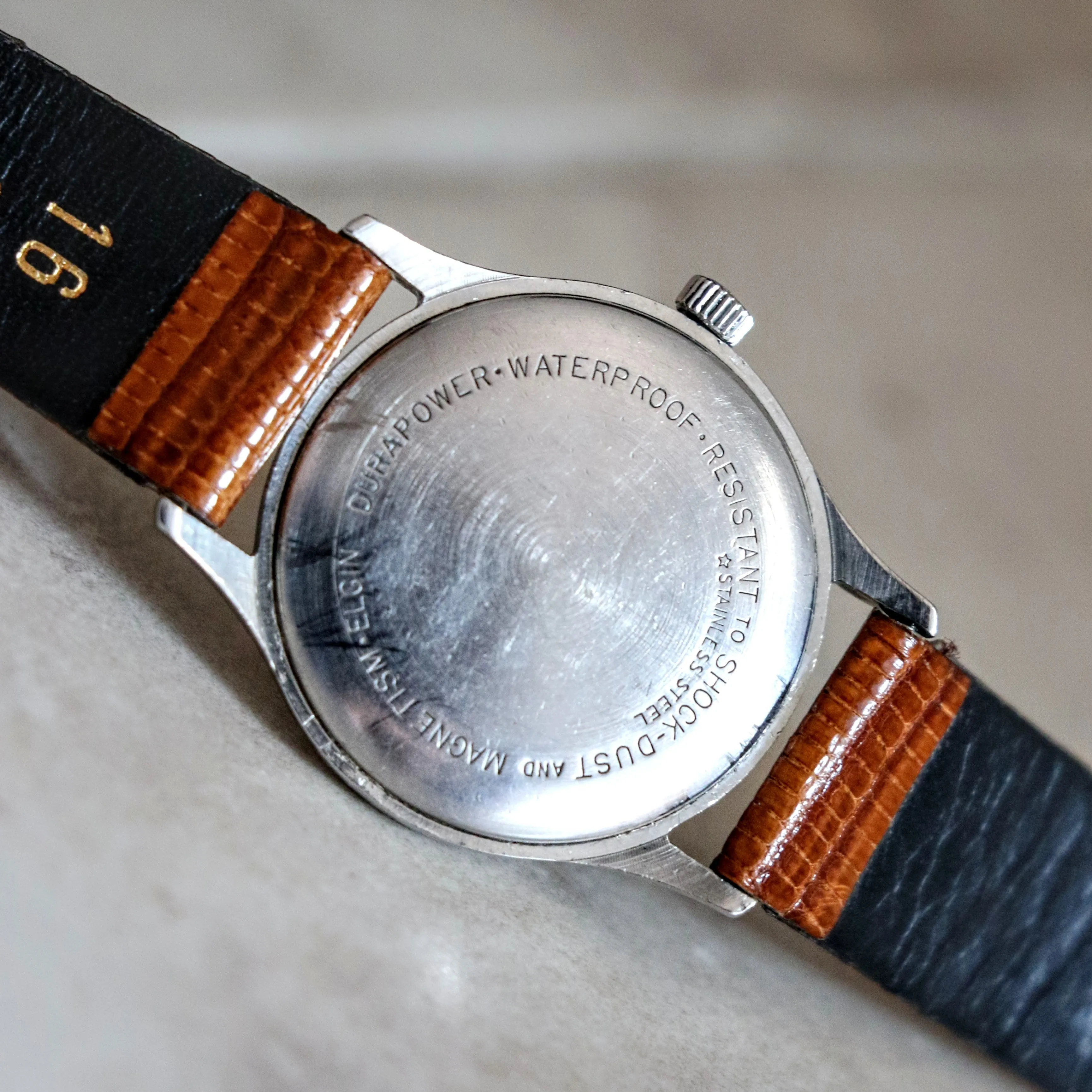 1950s ELGIN Durapower Wristwatch Ref. 4256 19 Jewels Cal. 777 ADJ’D Vintage U.S.A. Made Watch