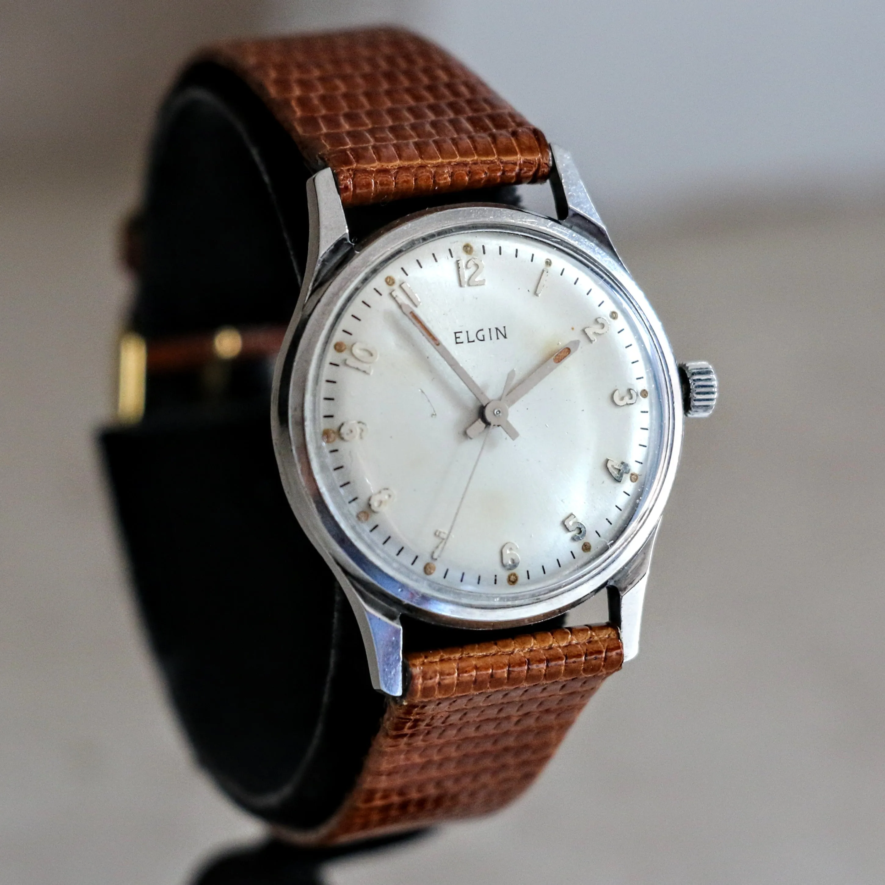 1950s ELGIN Durapower Wristwatch Ref. 4256 19 Jewels Cal. 777 ADJ’D Vintage U.S.A. Made Watch