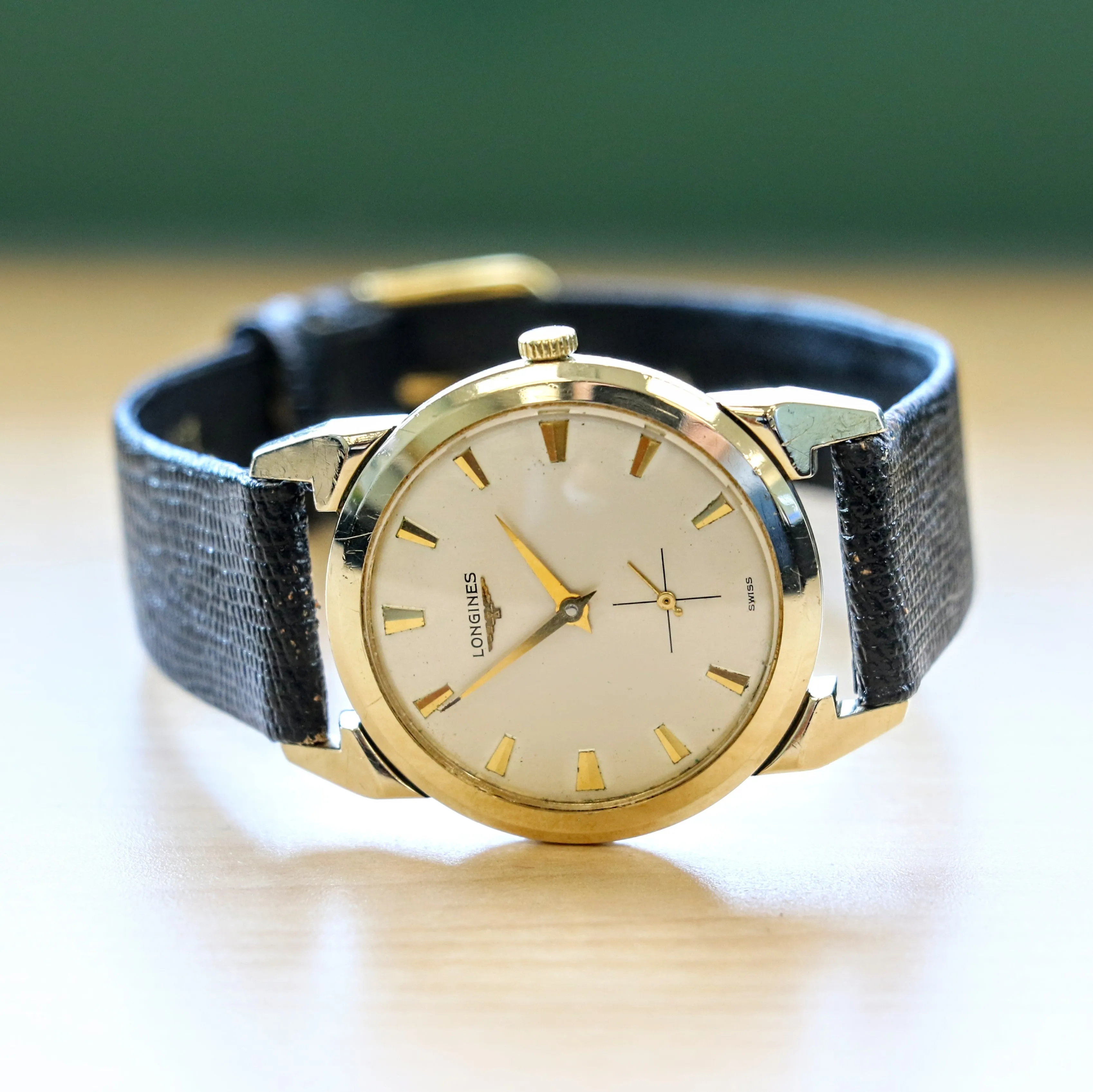 1955 LONGINES Watch 17 Jewels Cal. 23Z Fancy Lugs Vintage Swiss Made Wristwatch
