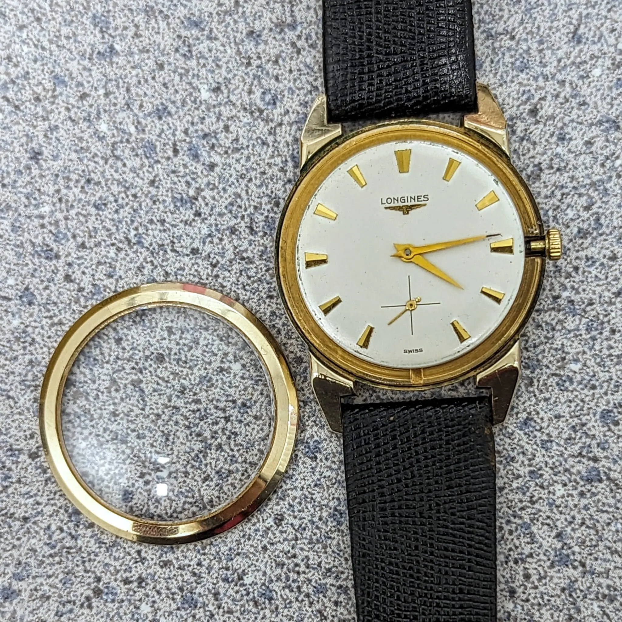 1955 LONGINES Watch 17 Jewels Cal. 23Z Fancy Lugs Vintage Swiss Made Wristwatch
