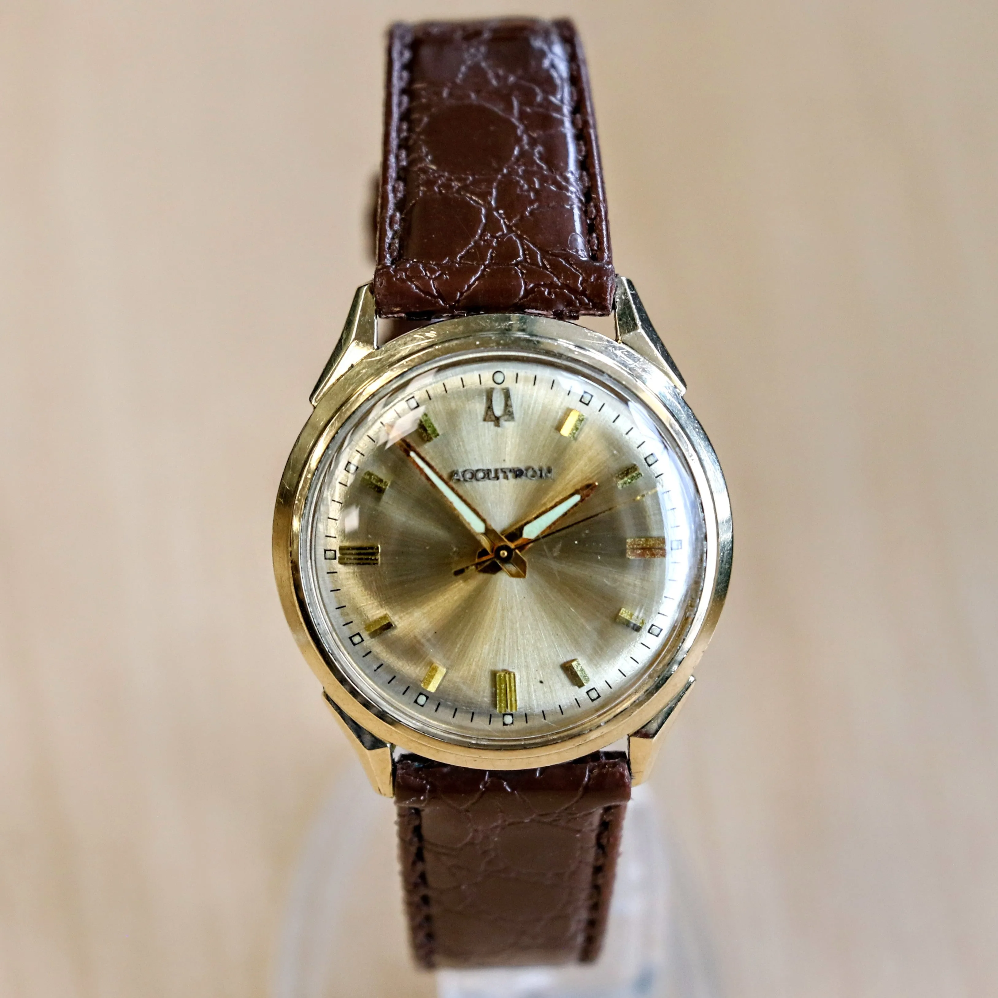 1966 BULOVA Accutron "412" Wristwatch 15 Jewels Cal. 214 Tunning Fork 10K G.F. Watch