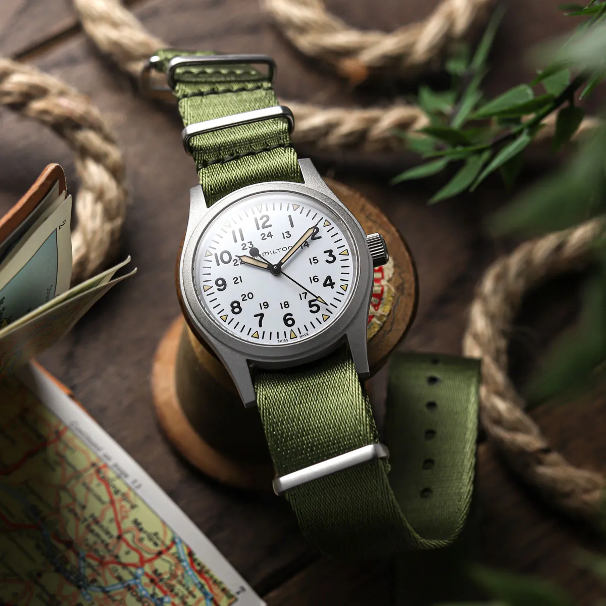 1973 British Military Watch Strap: ARMOURED - Admiralty Grey, Satin