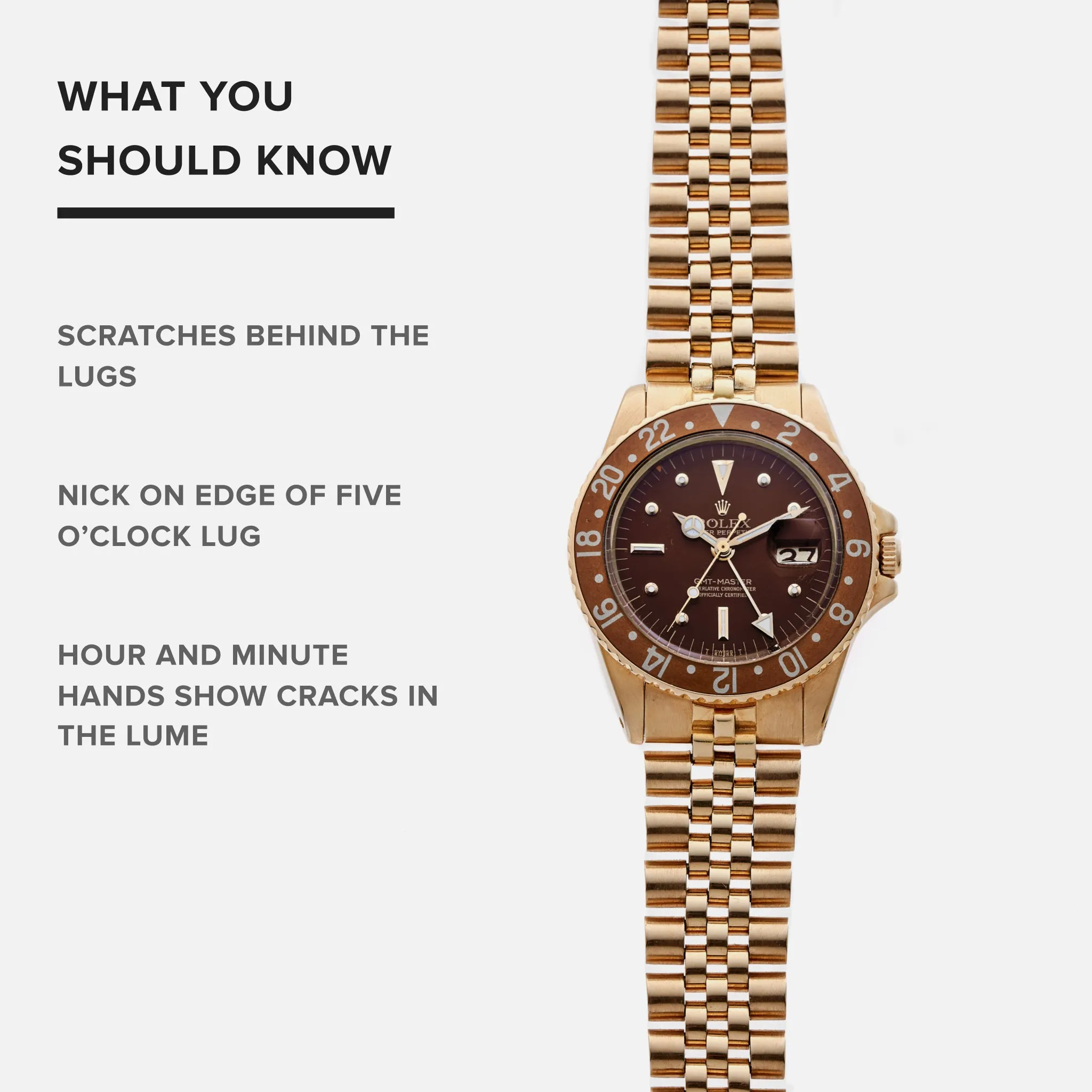 1975 Rolex GMT-Master Reference 1675 In Gold