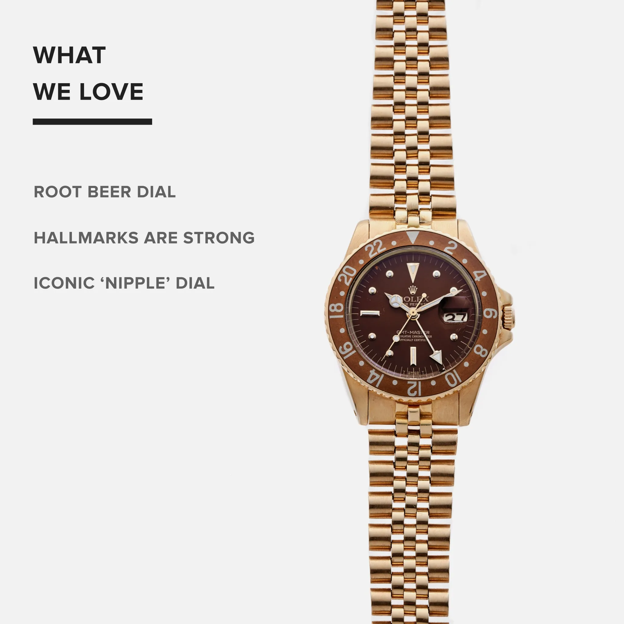 1975 Rolex GMT-Master Reference 1675 In Gold