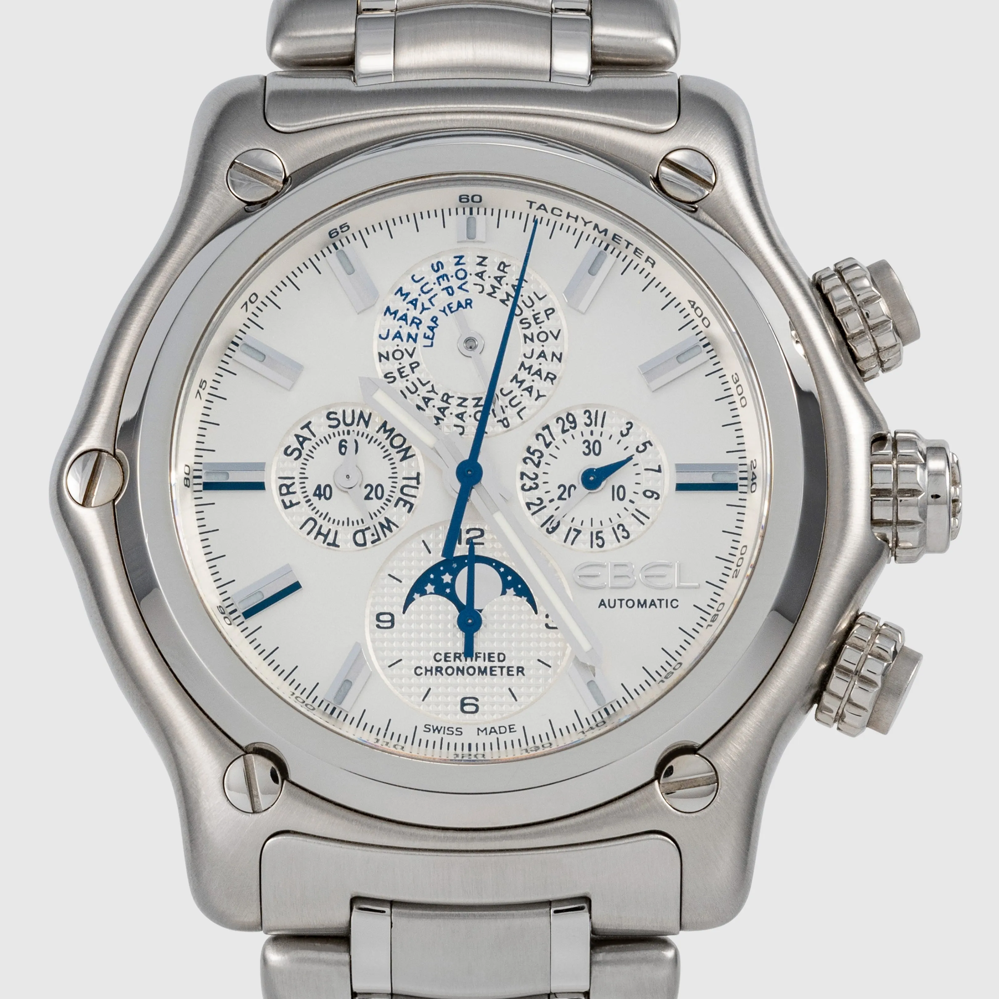 2006 Ebel 1911 Heritage Perpetual Calendar Chronograph Ref. 9288L70 (with Box & Papers)