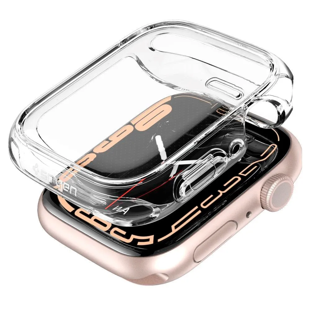 Apple Watch 7/8/9 (45mm) Spigen Ultra Hybrid Cover m. Skærmbeskyttelse - Crystal Clear