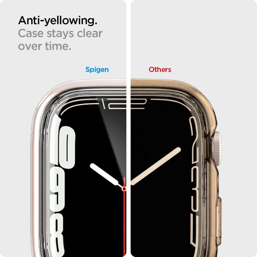 Apple Watch 7/8/9 (45mm) Spigen Ultra Hybrid Cover m. Skærmbeskyttelse - Crystal Clear