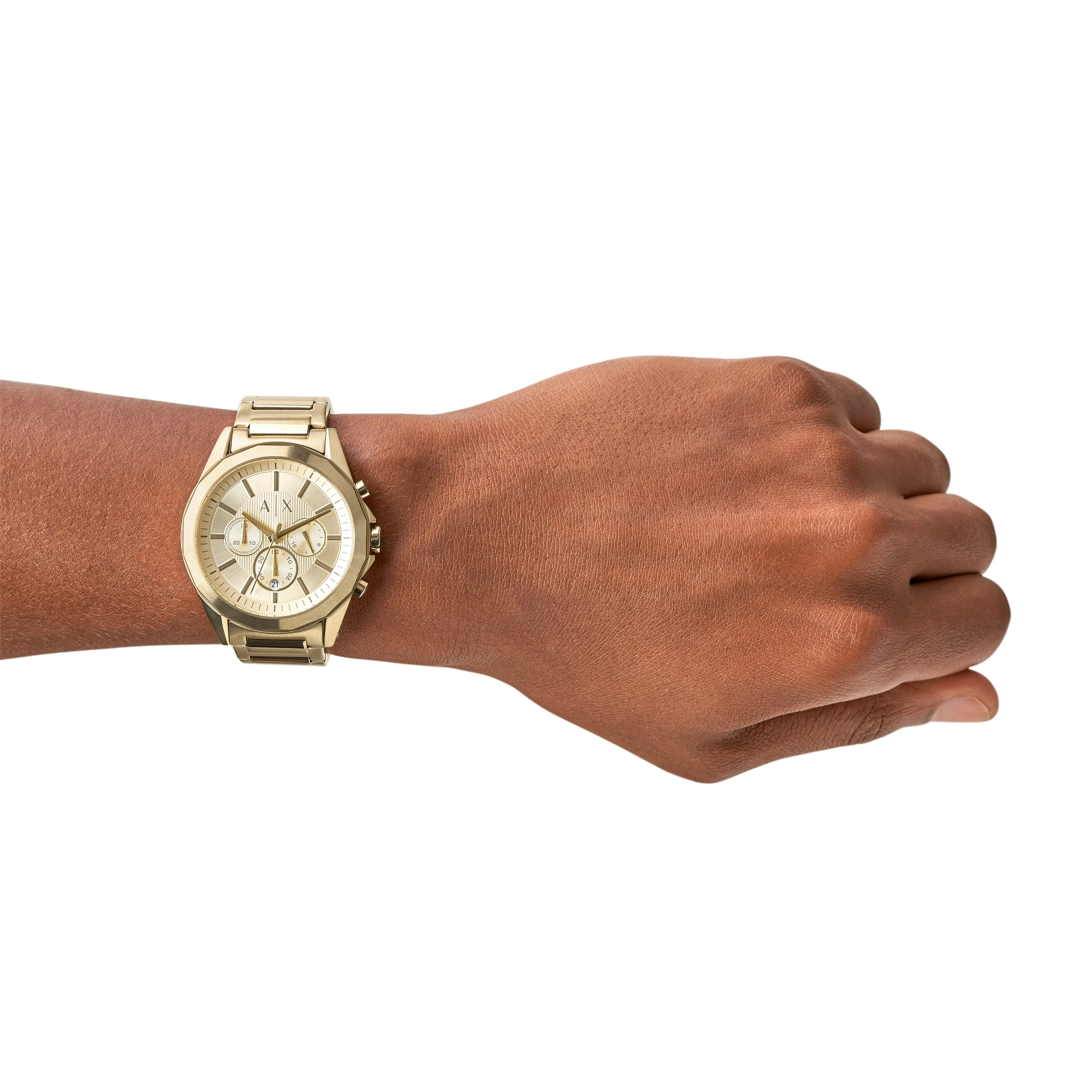 Armani Exchange Chronograph Gold-Tone Stainless Steel Watch AX2602