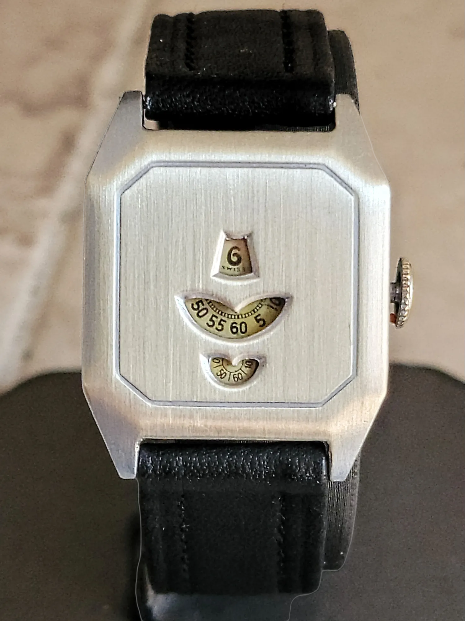 Art Deco JUMP HOUR Wristwatch By Rado Cal. AS 340 Swiss 1920's