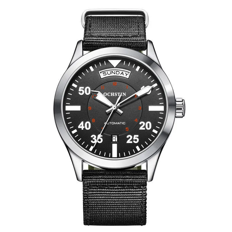 Automatic Mechanical Waterproof Nylon Strap Watch