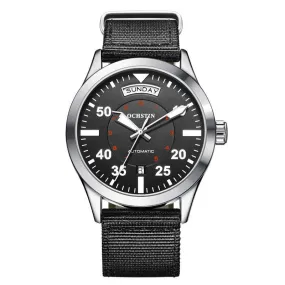 Automatic Mechanical Waterproof Nylon Strap Watch