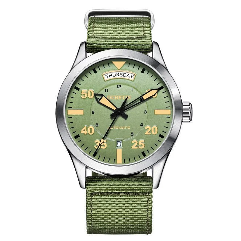 Automatic Mechanical Waterproof Nylon Strap Watch