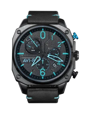 AVI-8 Hawker Hunter Retrograde Chronograph Blue Diamond