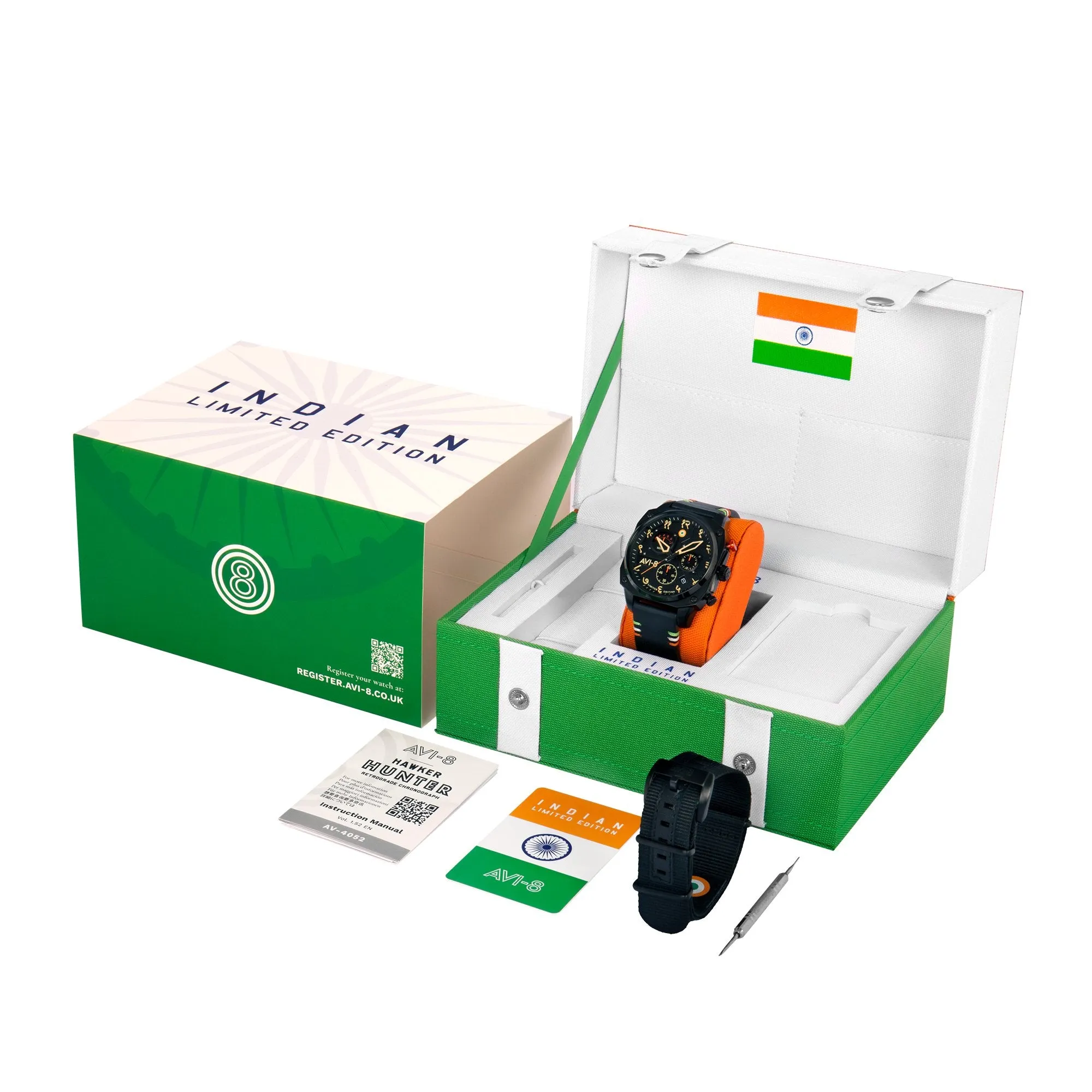 AVI-8 Hawker Hunter Retrograde Chronograph Indian Limited Edition