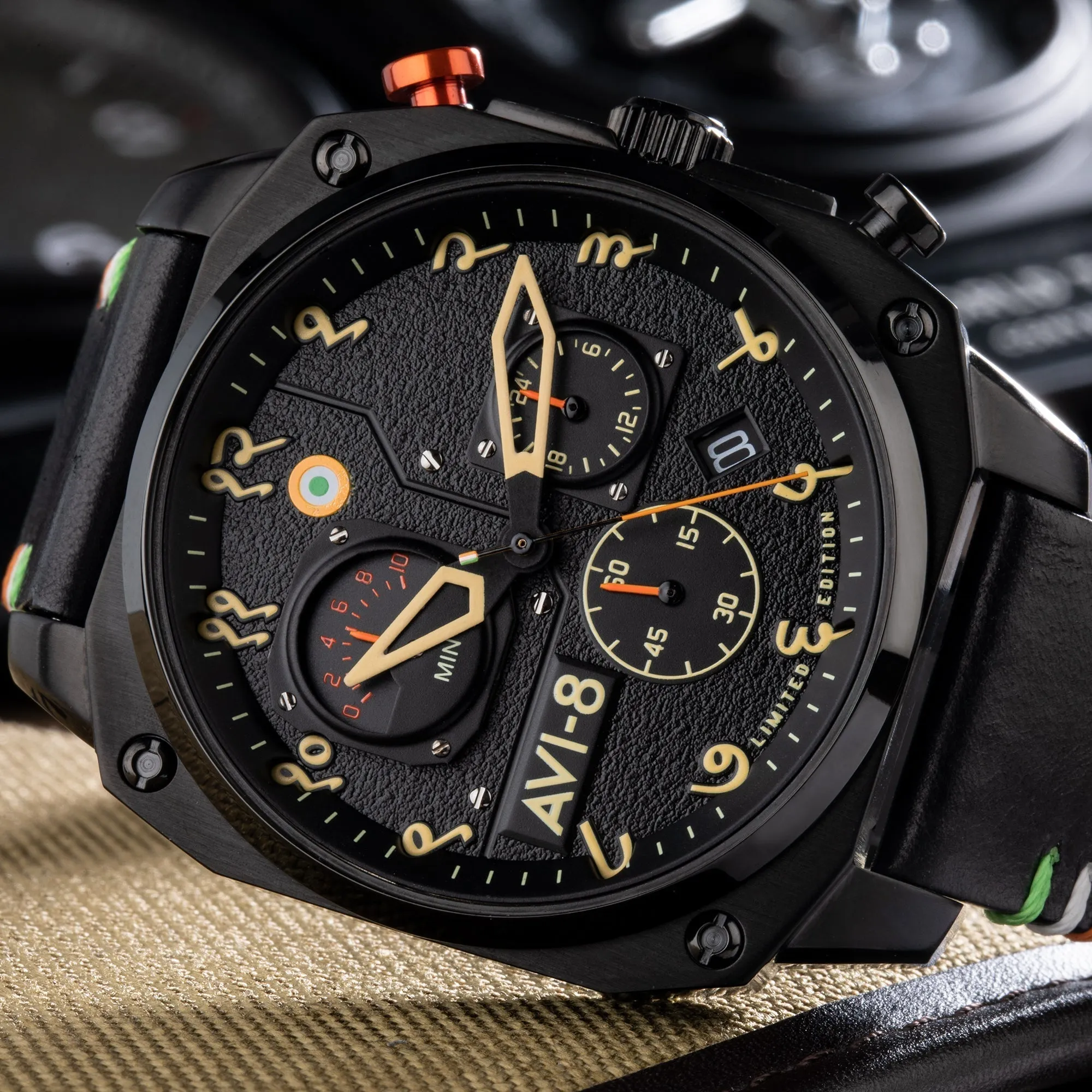 AVI-8 Hawker Hunter Retrograde Chronograph Indian Limited Edition