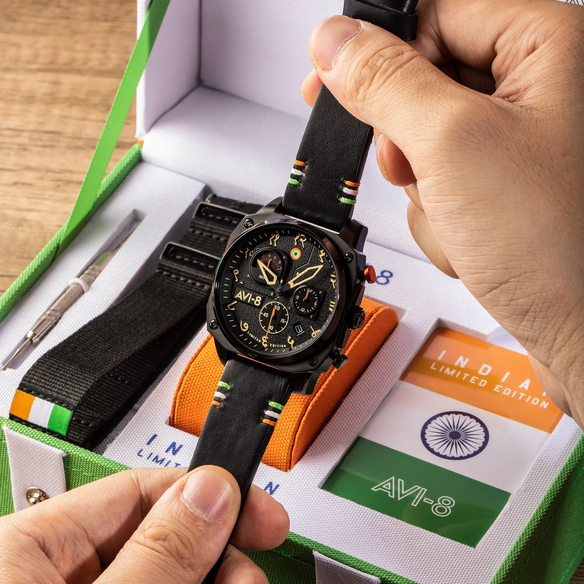 AVI-8 Hawker Hunter Retrograde Chronograph Indian Limited Edition
