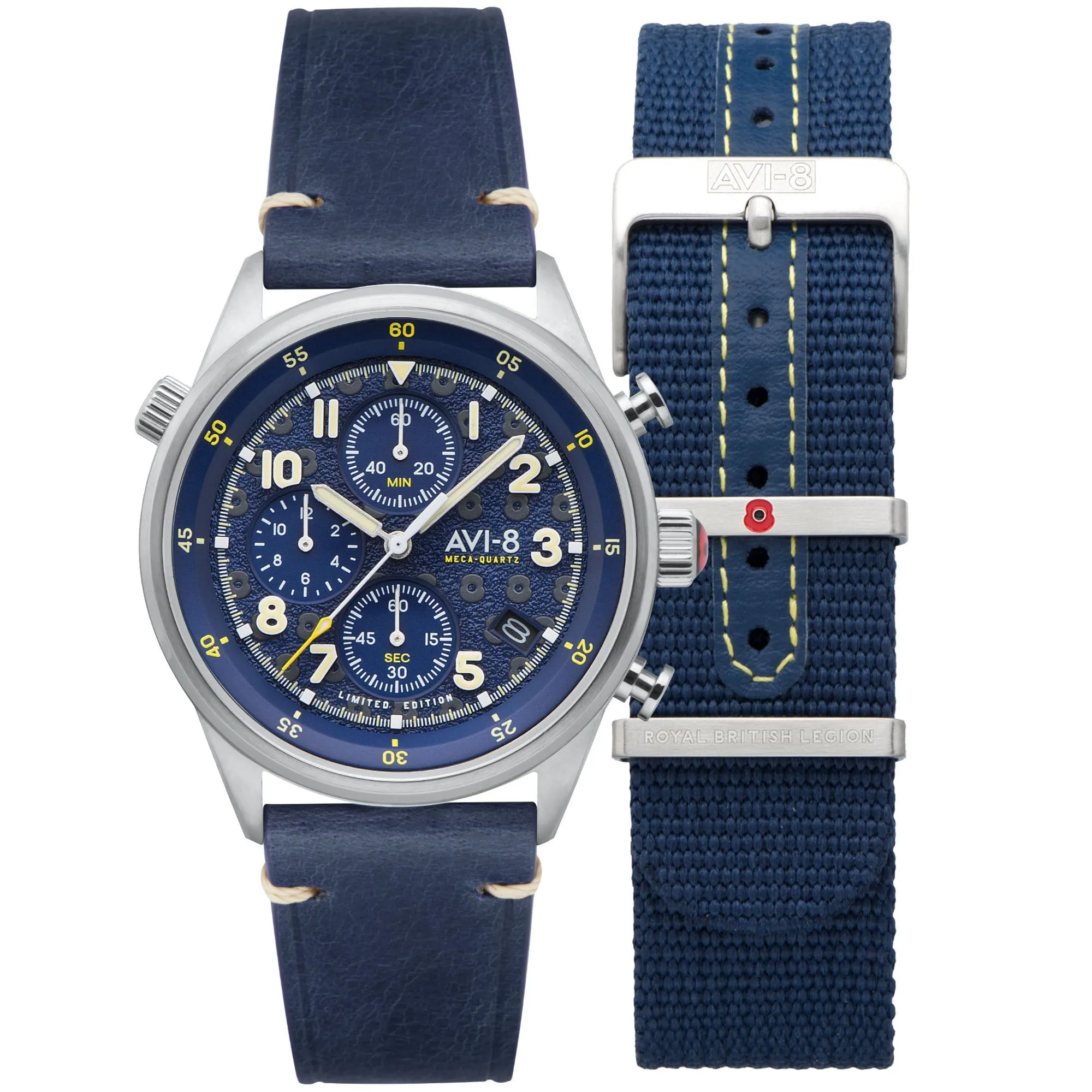 AVI-8 x RBL Flyboy Tri-Service Chrono Portsmouth Limited Edition