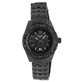 Avianne&Co Essence Collection Womens Black Diamond Watch 1.99 Ctw