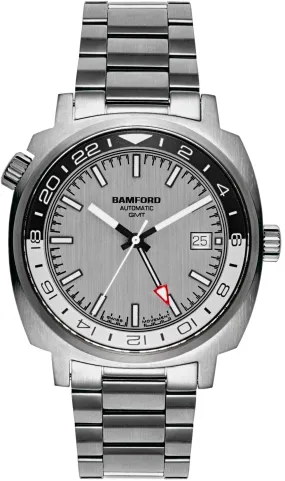 Bamford Watch GMT Steel Black White