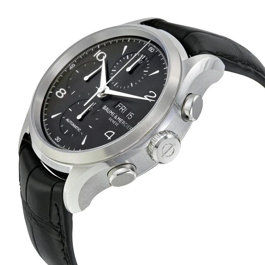 Baume Et Mercier Clifton Automatic Chronograph Black Dial Men's Watch 10211 A10211