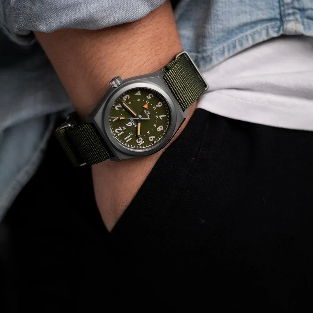 BDR Watch Venture GMT Green