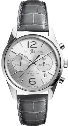 Bell & Ross Watch Vintage BR 126 Officer Silver
