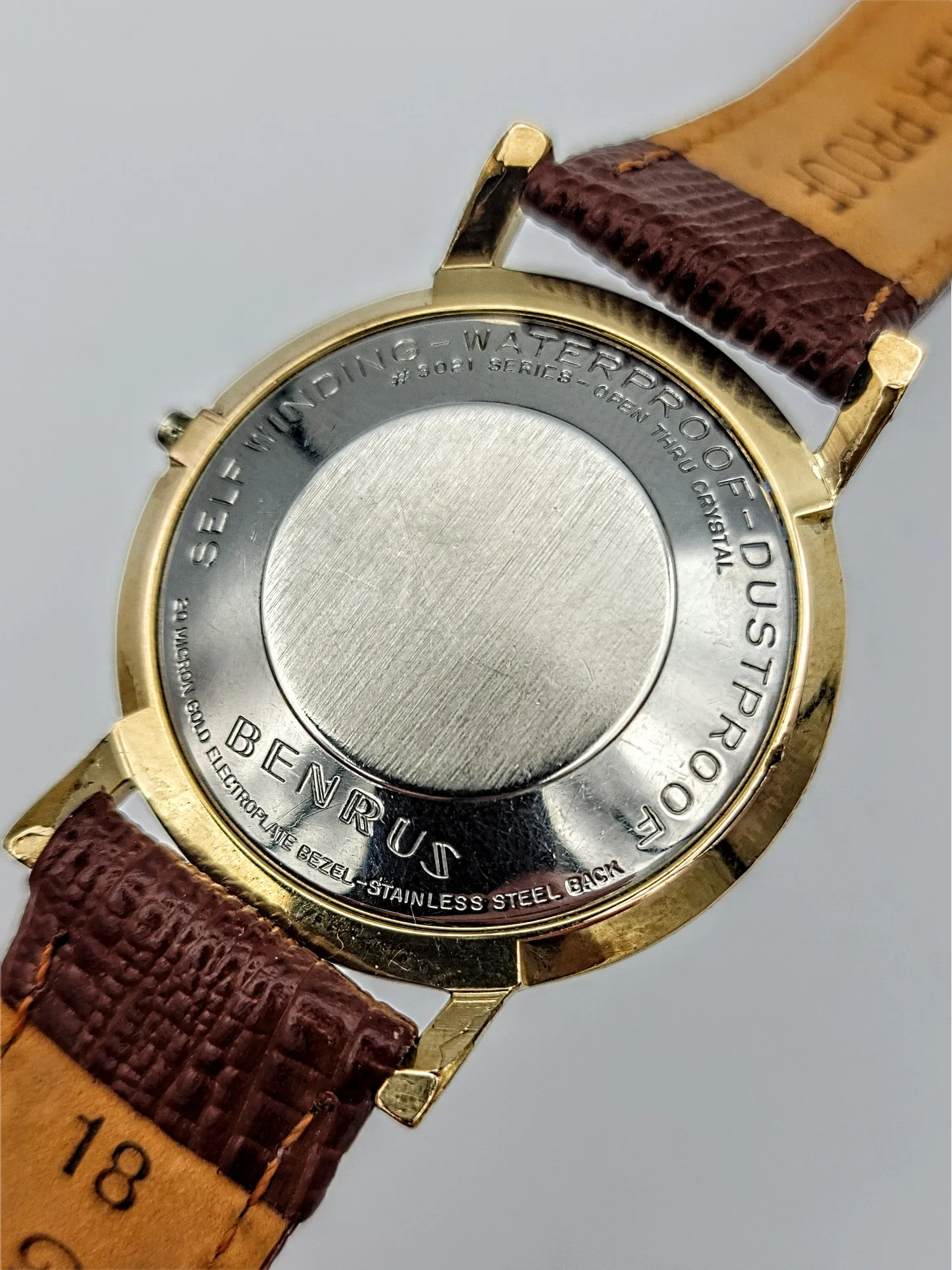 BENRUS Three Stars 39 Jewels Self-Winding Watch Cal. ETA 2451 - In BOX!