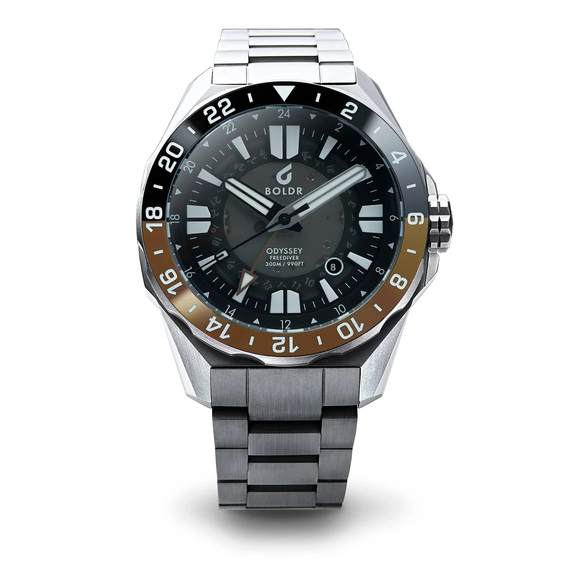 Boldr Odyssey Freediver GMT Black / Brown LIKE NEW