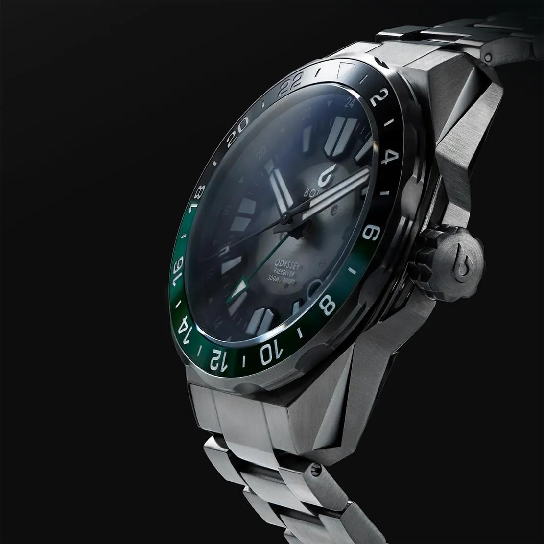 Boldr Odyssey Freediver GMT - Black / Green - LIKE NEW