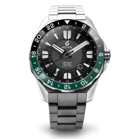 Boldr Odyssey Freediver GMT - Black / Green - LIKE NEW
