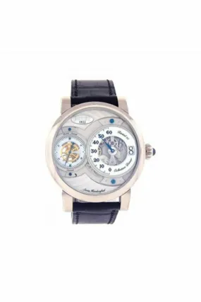 bovet dimier collection 18k white gold skeleton mechanical men's watch ref. dtr1542wg000w101