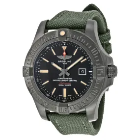 Breitling Avenger Blackbird Automatic Black Dial Green Canvas Strap Men's Watch V1731010-BD12GRFT V1731010-BD12-105W-M20BASA.1