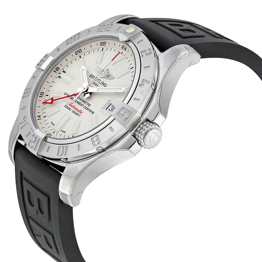 Breitling Avenger II GMT Silver Dial Men's Watch A3239011-G778BKPT3 A3239011-G778-152S-A20S.1