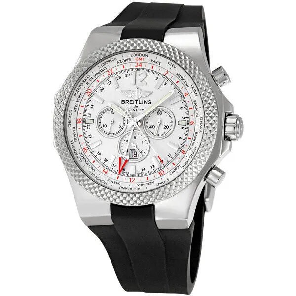 Breitling Bentley GMT Silver Dial Men's Watch A4736212-G657BKRD