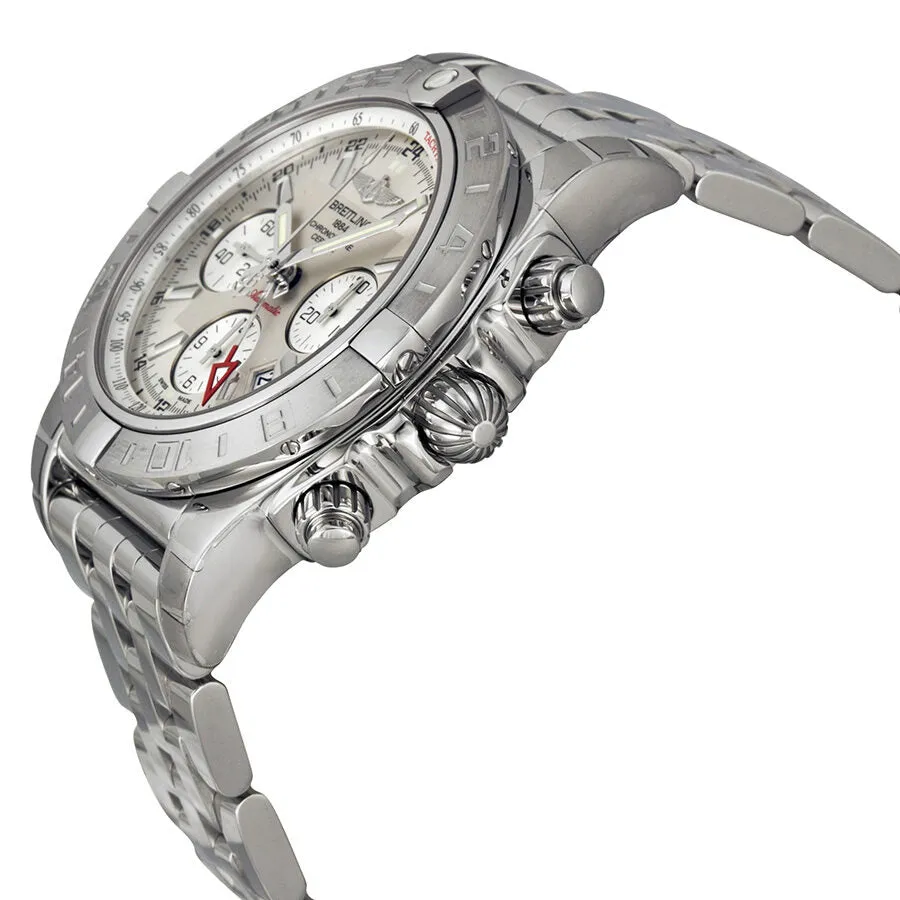 Breitling Chronomat 44 Chronograph Automatic Silver Dial Men's Watch AB042011-G745SS AB042011-G745-375A
