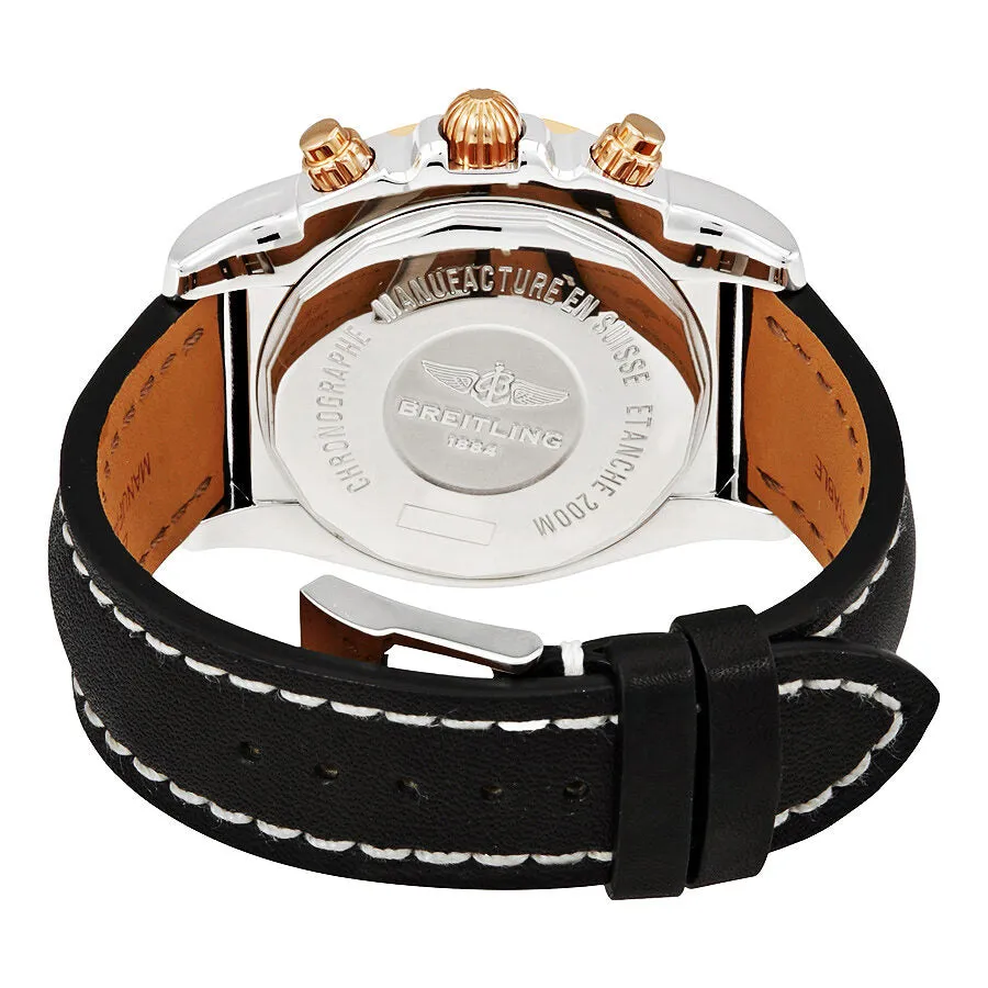 Breitling Chronomat 44 GMT Mother of Pearl Dial Black Leather Men's Watch CB042012/A739BKLT CB042012-A739-435X-A20BA.1