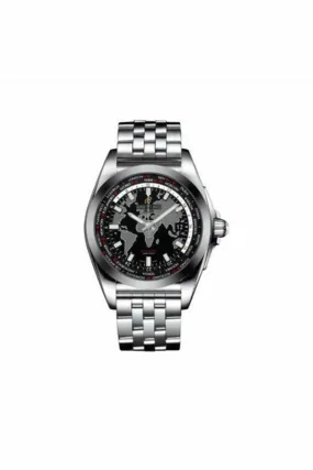 breitling galactic unitime stainless steel 44mm men's watch