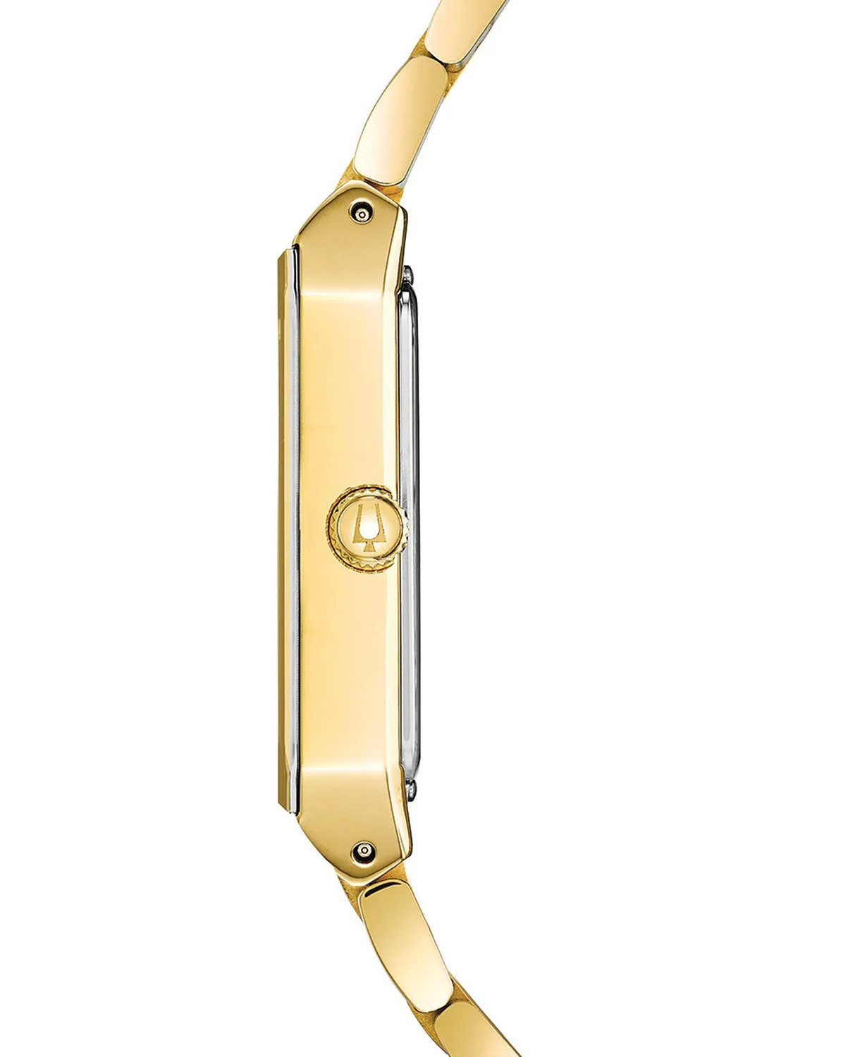 Bulova 97D120 Quadra Diamond Gold Stainless Steel Strap Unisex Watches