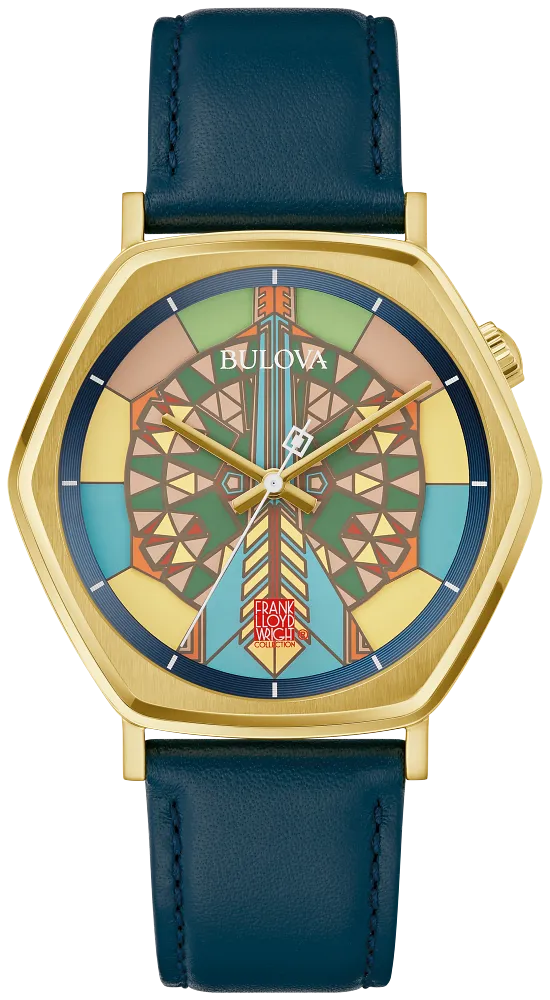 Bulova Frank Lloyd Wright Imperial Hotel Watch 97A177
