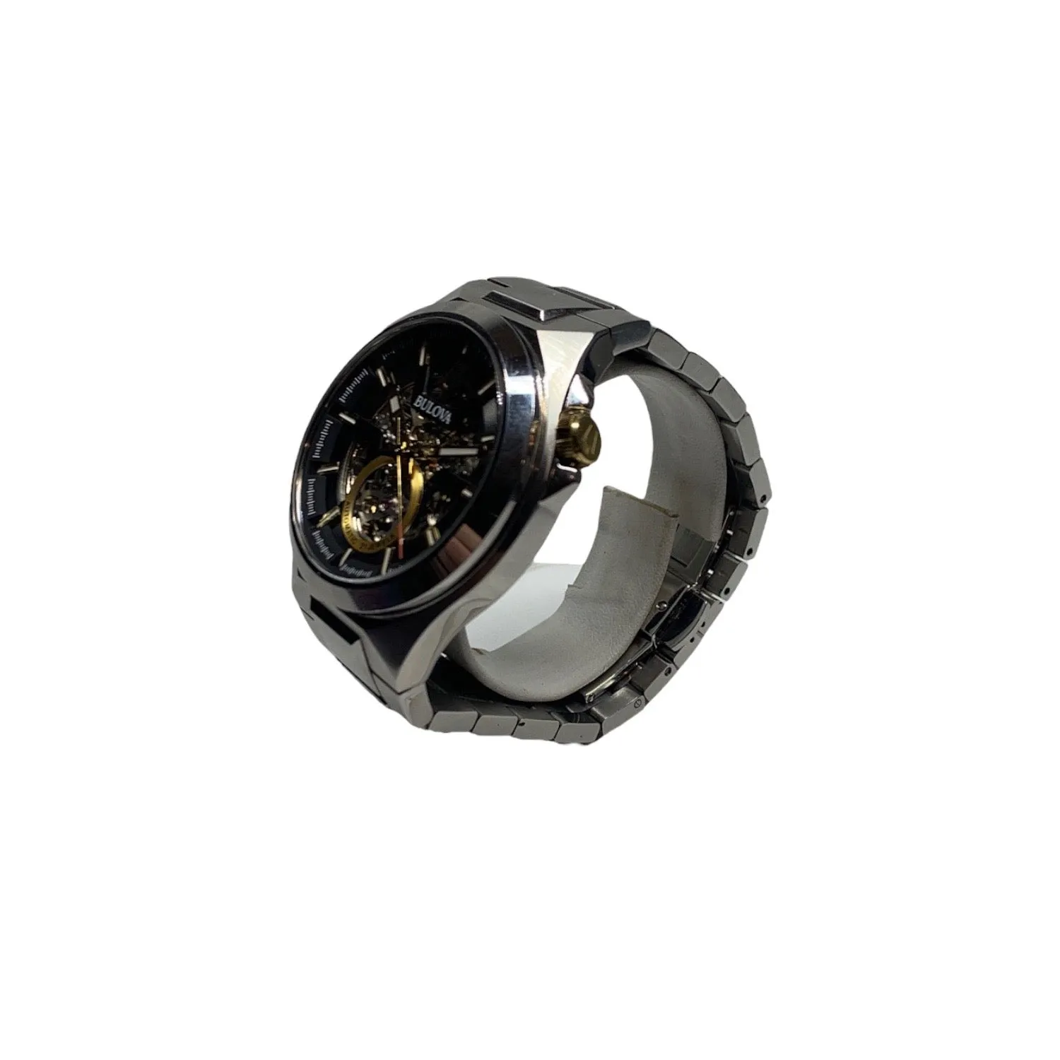 Bulova Maquina Black Skeleton Dial Automatic Men's Watch - 98A224