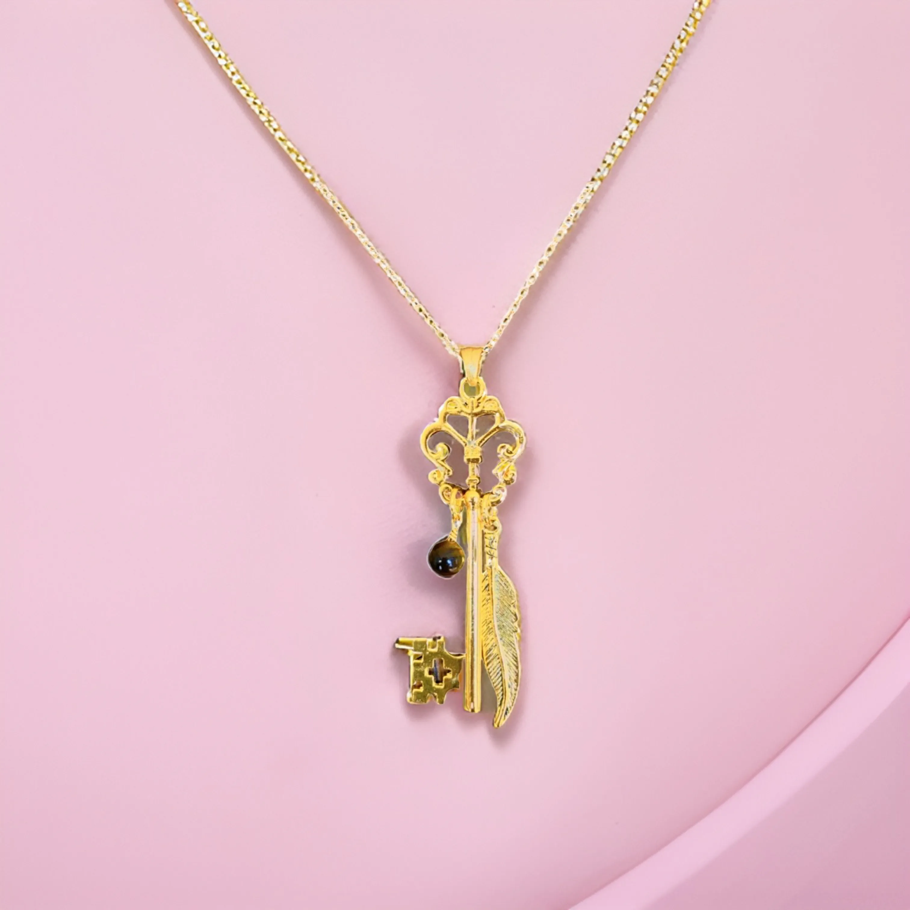 Butterfly Skeleton Key Necklace by The Urban Charm