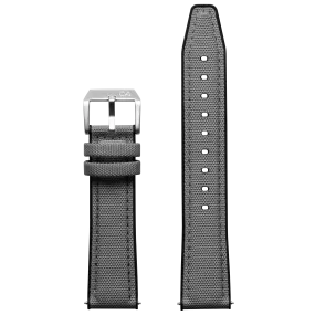 California Watch Co. 20mm Gray Nylon Rubber Hybrid Strap