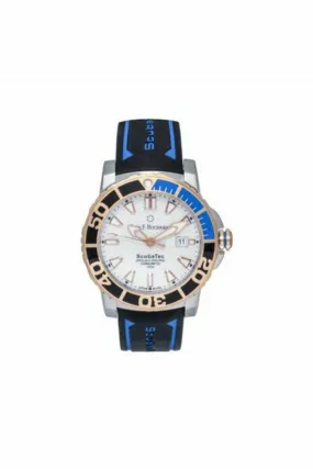 carl f. bucherer patravi scubatec 44.6mm 18kt rose gold/stainless steel men's watch