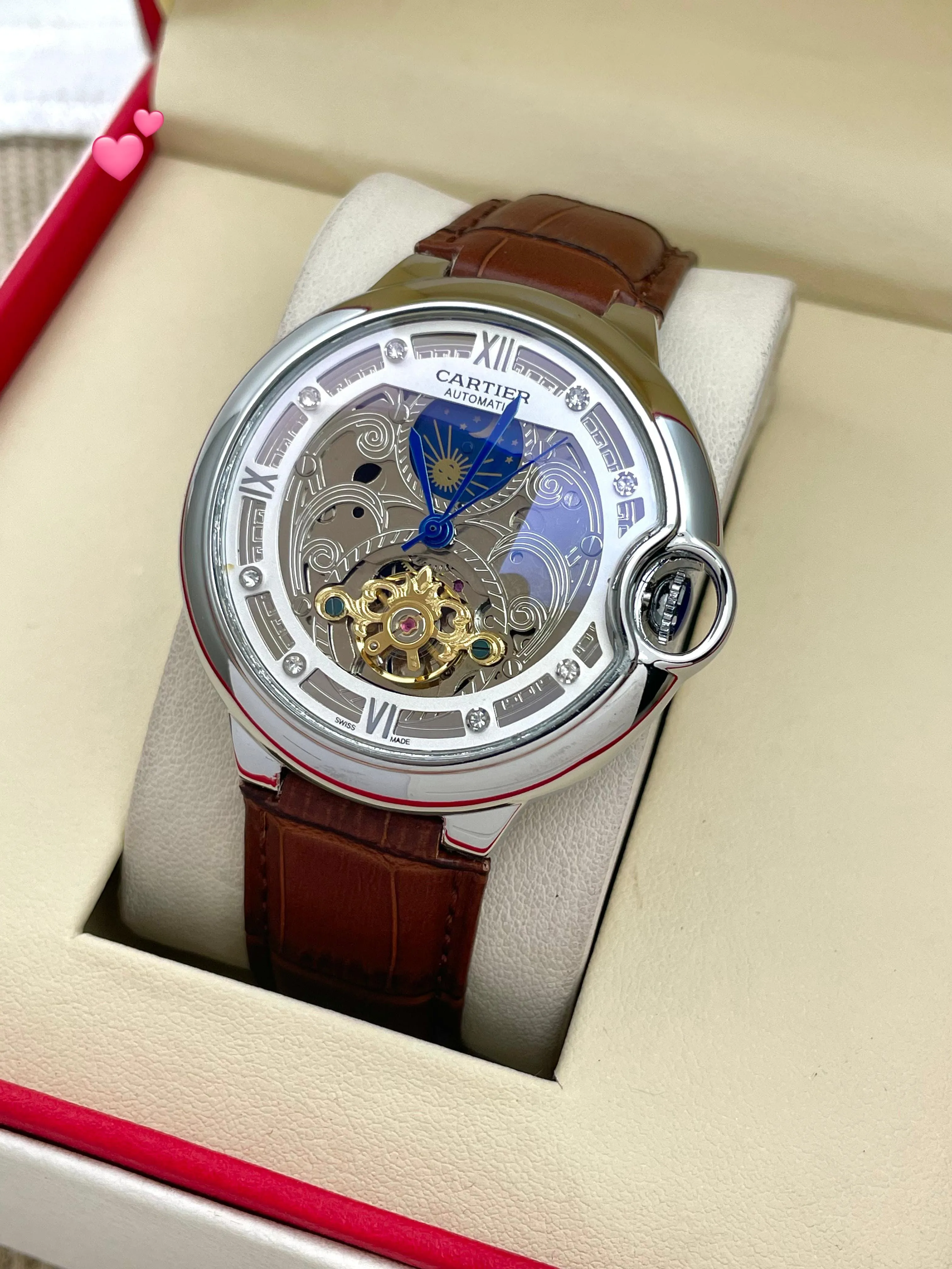 Cartier Master Material Gents Watch 5 Colors